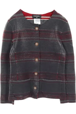 CHANEL Chaqueta a rayas de cachemira 1986-1988