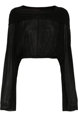 Rick Owens Blusa corta con capucha
