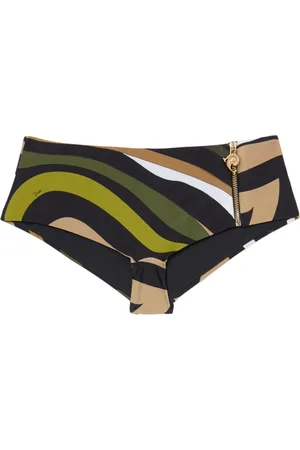 Puccini Bragas de bikini con estampado Marmo