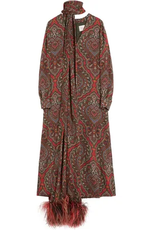 VALENTINO GARAVANI Vestido midi con estampado Voyage Imaginaire