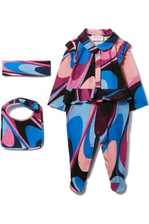PUCCI Junior Set de pelele con estampado Onde