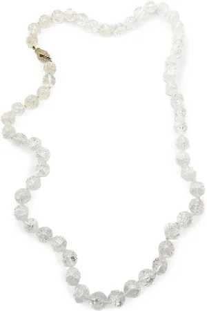 JENNIFER GIBSON JEWELLERY Collar Crackle Rock Crystal en oro amarillo de 9 ct 1970