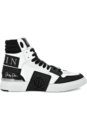 Philipp Plein Zapatillas altas con parche del logo