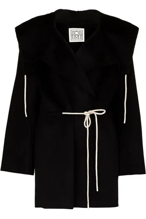 Totême Sobrecamisa con cintura lazada y capucha