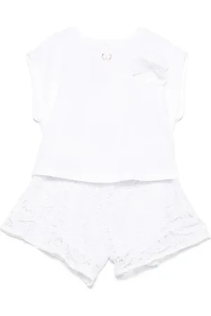 Twin-Set Set de pantalones cortos de encaje