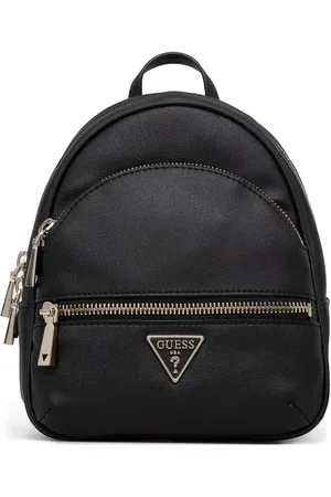 Guess Mochila de piel artificial con placa del logo