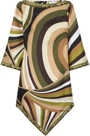Puccini Vestido de seda con estampado Iride