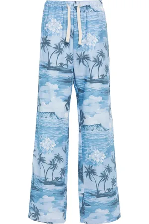 Palm Angels Pantalones anchos con estampado Sunset