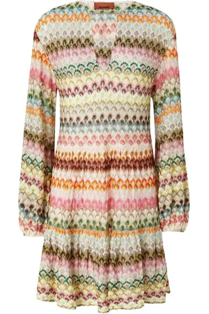 Missoni Vestido midi con motivo en zigzag