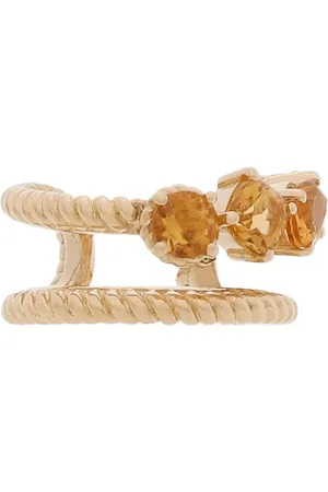 Dolce & Gabbana Pendiente earcuff en oro amarillo de 18 ct con citrino