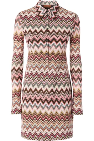 Missoni Vestido corto con motivo en zigzag