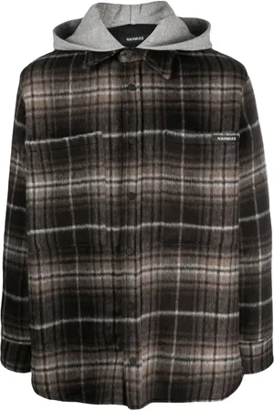 Nahmias Sobrecamisa con capucha y cuadros