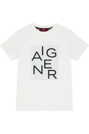 Aigner Camiseta con logo estampado