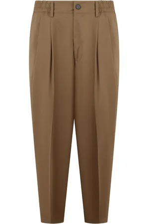 LOW BRAND Pantalones rectos de lana virgen