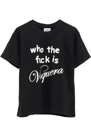 Vaquera Camiseta con eslogan estampado