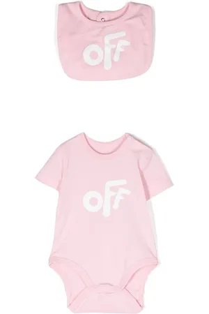 OFF-WHITE Conjunto de bebé con logo estampado