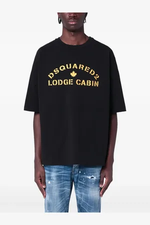 Dsquared2 Camiseta de algodón con logo estampado