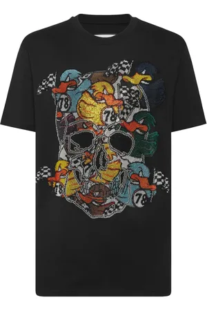 Philipp Plein Camiseta con calavera de cuentas