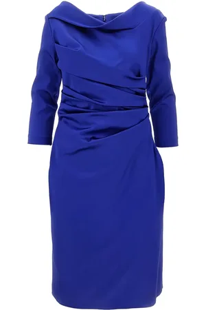 TALBOT RUNHOF Vestido midi drapeado