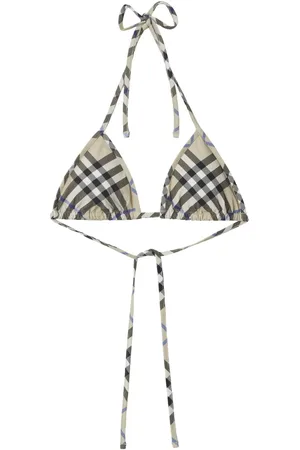 Burberry Top de bikini a cuadros
