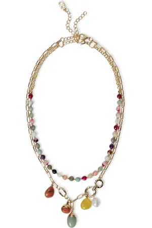 Twin-Set Collar con detalle de cuentas