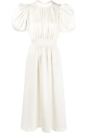ROTATE Vestido Noon midi con manga farol