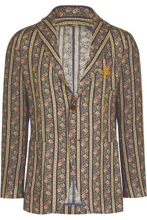 Vivienne Westwood Blazer a rayas con motivo floral