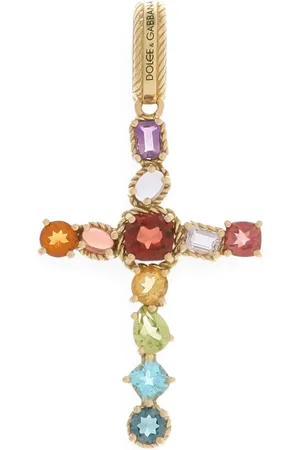Dolce & Gabbana Colgante Rainbow en oro amarillo de 18 ct con gemas