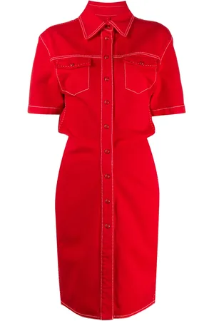 OFF-WHITE Vestido camisero vaquero