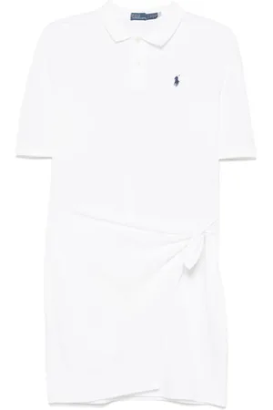 Ralph Lauren Vestido corto con panel drapeado