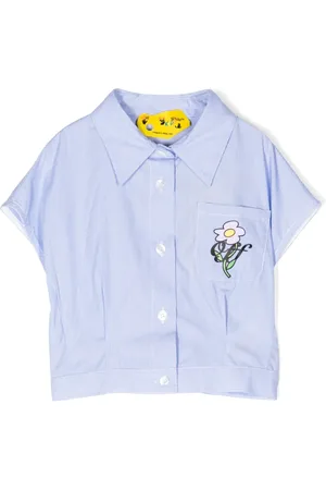 OFF-WHITE Camisa con rayas bordadas