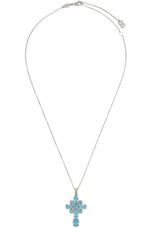 Dolce & Gabbana Collar Anna en oro blanco de 18 ct con topacio