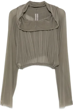 Rick Owens Sudadera corta con capucha