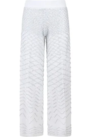 CIRCUS HOTEL Pantalones anchos con lentejuelas