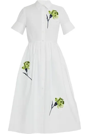 Erdem Vestido bordado con botones