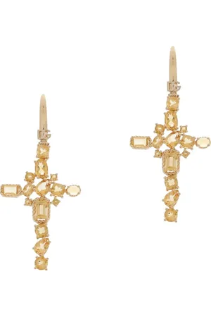 Dolce & Gabbana Pendientes Anna en oro amarillo de 18 ct con citrino