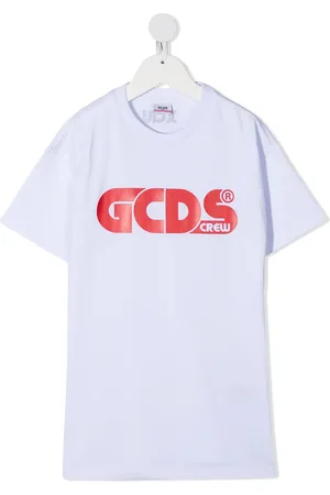 GCDS Vestido estilo camiseta con logo