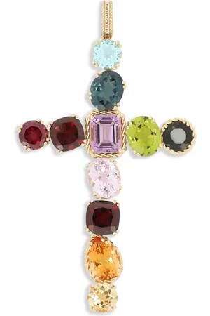Dolce & Gabbana Colgante Rainbow en oro amarillo de 18 ct con gemas
