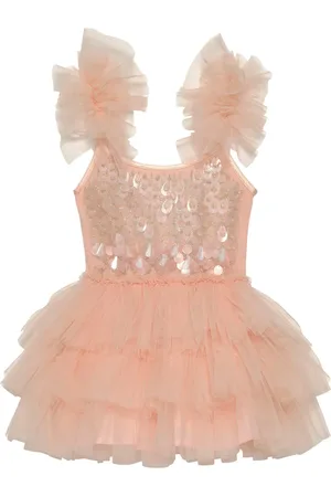 Tutu Du Monde Vestido con capas escalonadas y volantes
