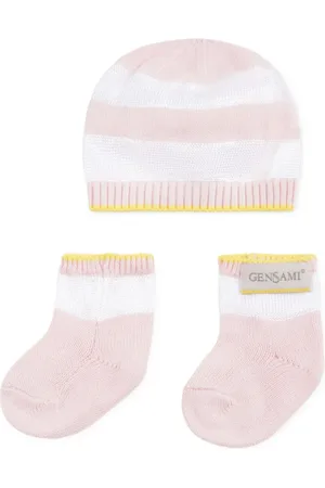 Gensami Set de gorro a rayas