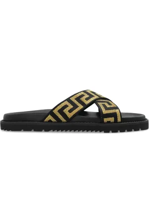 VERSACE Sandalias con aplique Greca
