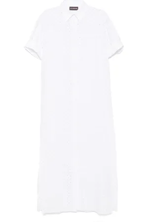 MVP Wardrobe Vestido camisero bordado