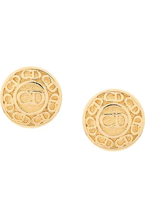 Dior Pendientes con monograma 1990