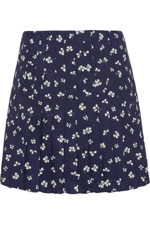 Prada Falda corta con motivo floral en jacquard