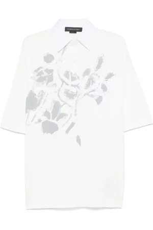 Federico Cina Polo con estampado gráfico