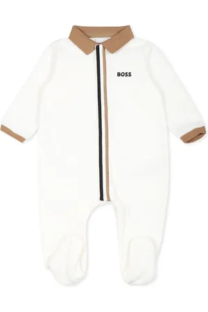 HUGO BOSS Pelele a rayas con logo bordado