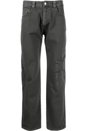 Trussardi Pantalones rectos de talle medio