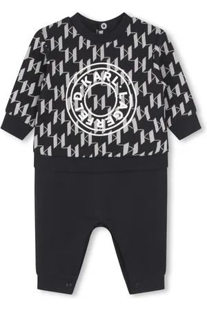 Karl Lagerfeld Pelele con logo estampado