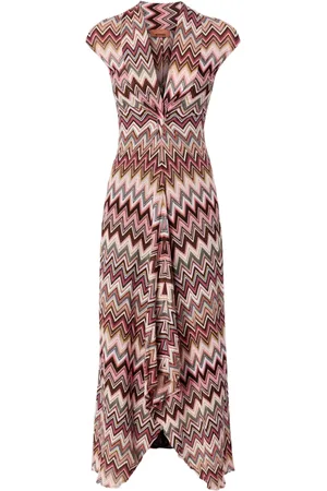 Missoni Vestido midi con motivo en zigzag