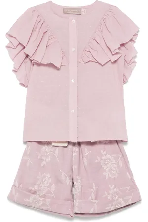 LA STUPENDERIA Set de shorts con bordado floral
